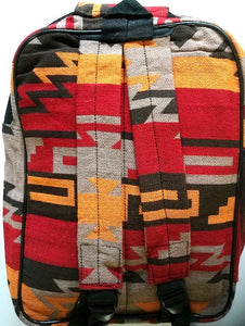 Southwestern "Santa Fe" Style Backpack Red