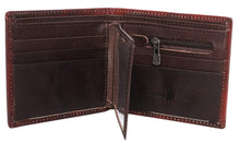 Load image into Gallery viewer, Genuine Leather Embossed Lonestar Men&#39;s Wallet Black
