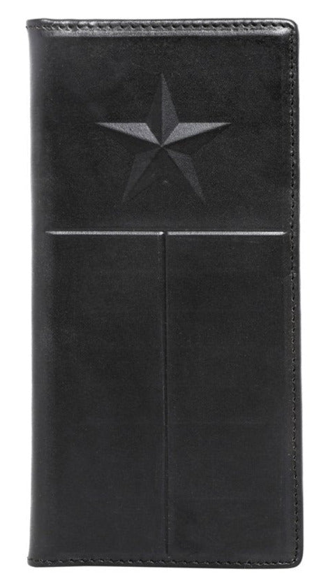 Genuine Leather Embossed Lonestar Men's Rodeo Wallet