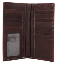 Load image into Gallery viewer, Genuine Leather Embossed Lonestar Men&#39;s Rodeo Wallet - Choose From 2 Colors!