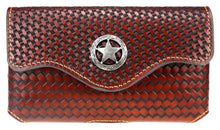 Load image into Gallery viewer, Texas Star Large Leather Belt Loop Holster Cell Phone Case - Choose From 2 Colors!