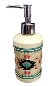 Aztec Pattern Resin Soap/Lotion Dispenser