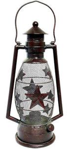 Western Star Metal Cut-Out Lantern