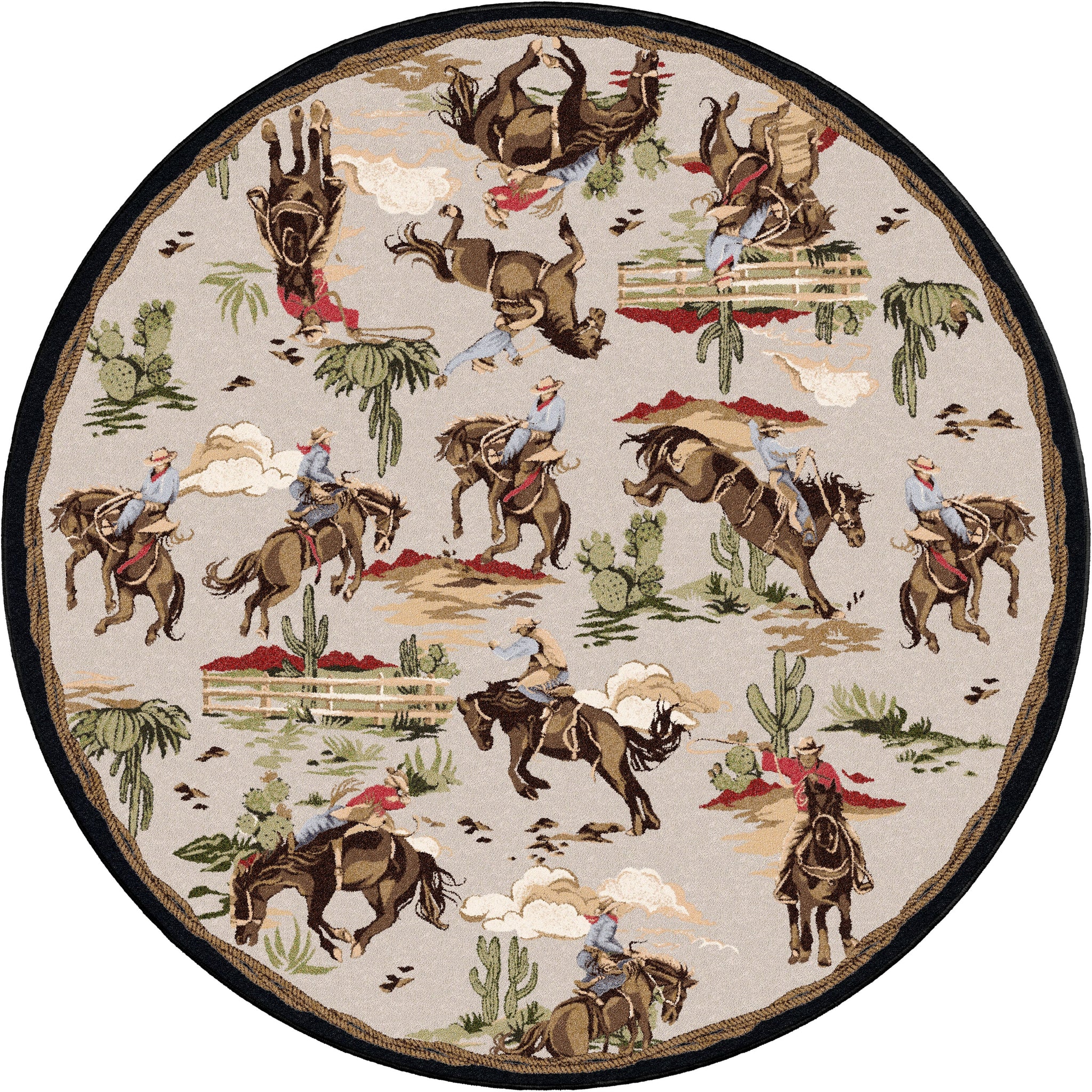 Western Commode Rug