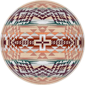 "Rustic Cross - Clay" Southwestern Area Rugs - Choose from 6 Sizes!