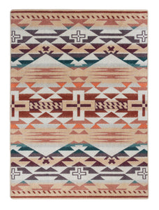 "Rustic Cross - Clay" Southwestern Area Rugs - Choose from 6 Sizes!