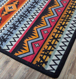 "Captain - Pumpkin Spice" Southwestern Area Rugs - Choose from 6 Sizes!