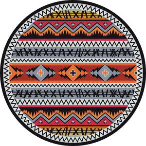 "Captain - Pumpkin Spice" Southwestern Area Rugs - Choose from 6 Sizes!
