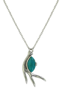 Sterling Lane Hidden Treasure Turquoise Necklace