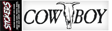 Load image into Gallery viewer, Cowboy Skull Sticker - 8&quot; x 2-1/2&quot;