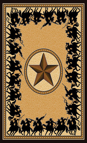 Lone Star Riders Berber Rug Collection - 4 Sizes to Choose From!