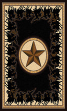 Load image into Gallery viewer, Lone Star Riders Black Rug Collection - 6 Sizes to Choose From!