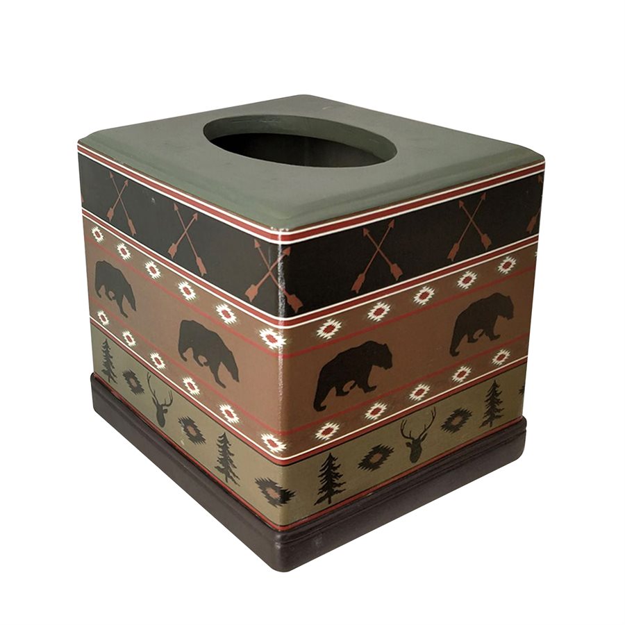 Aztec Bear Tissue Box