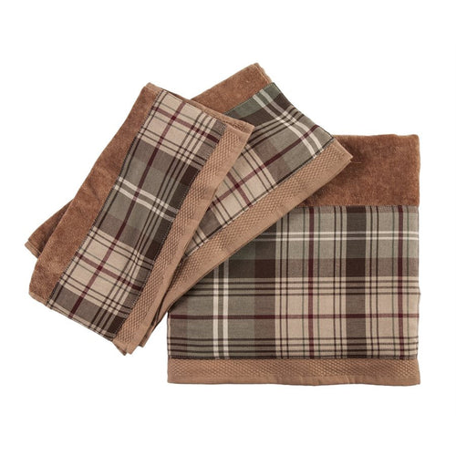 Huntsman Plaid 3-PC Bath Towel Set - Mocha