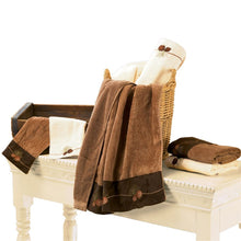 Load image into Gallery viewer, Pine Cone 3-Piece Bath Towel Set - Mocha