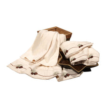 Load image into Gallery viewer, Pine Cone 3-Piece Bath Towel Set - Creme