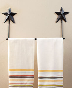 Metal Barn Star Towel Holder