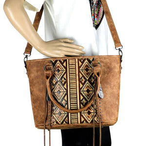 Western Embossed Concealed Carry Tote/Crossbody - Choose from 2 Colors!