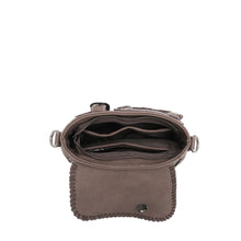 Load image into Gallery viewer, Hair-On Cowhide Saddle Shape Crossbody/Satchel