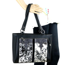Load image into Gallery viewer, Western Hair-On Leather  Concealed Carry Organizer Tote - 2 Colors Available!