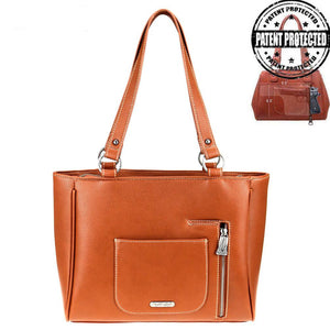 Western Hair-On Leather  Concealed Carry Organizer Tote - 2 Colors Available!