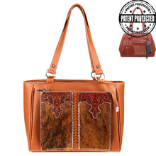 Load image into Gallery viewer, Western Hair-On Leather  Concealed Carry Organizer Tote - 2 Colors Available!