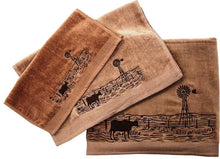 Load image into Gallery viewer, &quot;Windmill Landscape&quot; 3-Piece Bath Towel Set - Choose from 2 Colors!