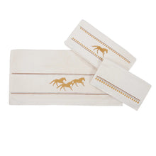 Load image into Gallery viewer, Remuda Running Horse 3-Piece Towel Set - Choose From 2 Colors