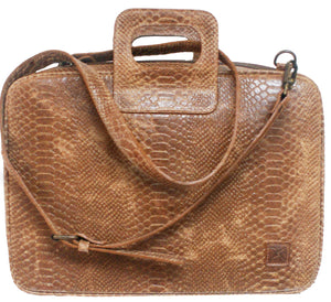 Twisted X Exotic Snake Skin Leather Laptop/Briefcase