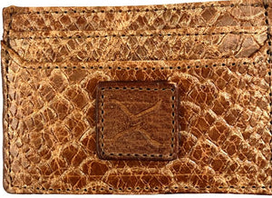 Twisted X Small Light Brown Snake Print Wallet
