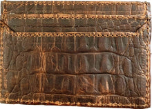 Load image into Gallery viewer, Twisted X Small Brown Gator Print Wallet