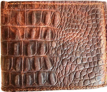 Load image into Gallery viewer, Twisted X Western Brown Crocodile Bi-Fold Wallet