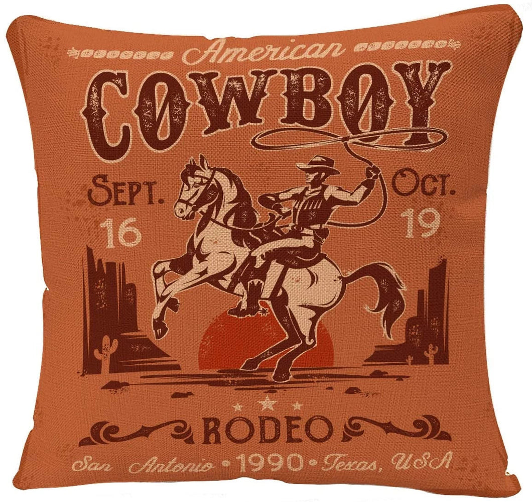 American Cowboy Western Accent Pillow