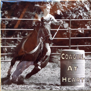 "Cowgirl at Heart" Barrel Racer Western Decorative Tile