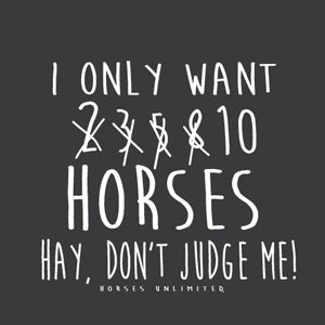 "Don't Judge" Horses Unlimited Western T-Shirt