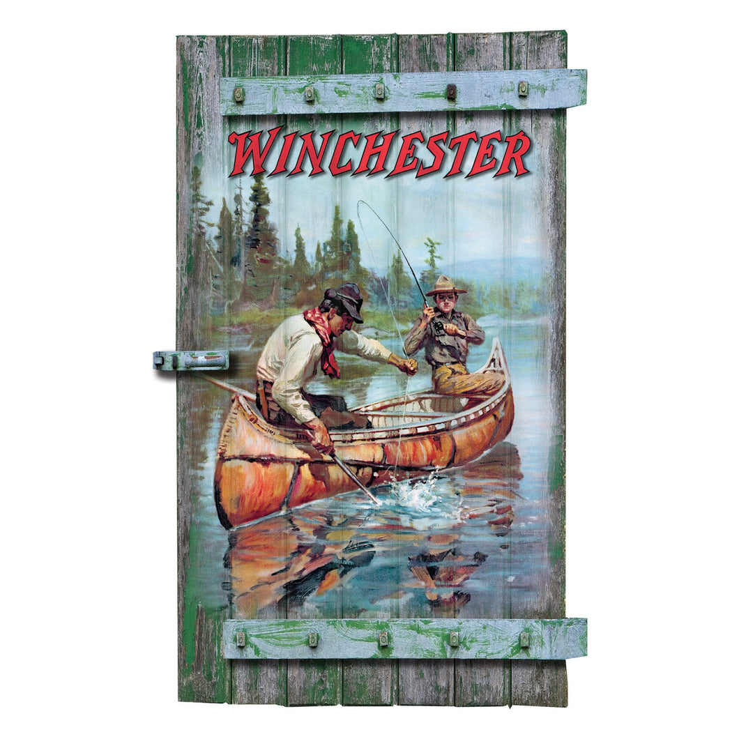 Winchester Fishing Western Shutter Sign 9 x 16 – Wild West Living