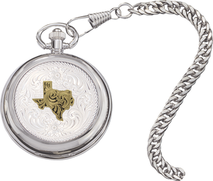 Small silver pocket deals watch