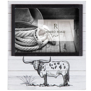 "Ranch Life" Steer Picture Frame - 5" x 7"