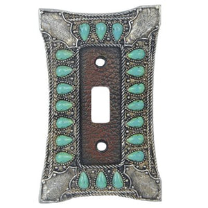 Turquoise Single Switch Cover Plate