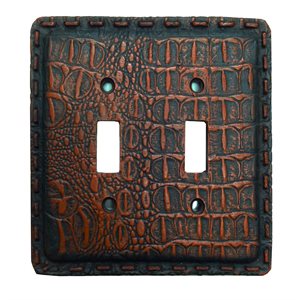 Croc Resin Double Switch Plate Cover