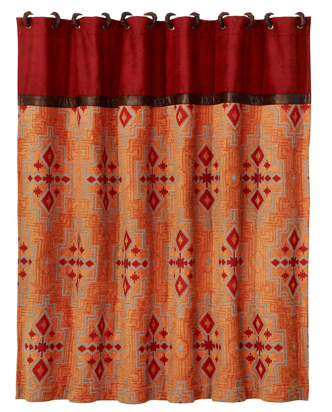 Corrales Sunset Shower Curtain