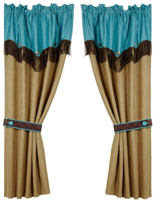 Odessa Western Turquoise Curtains