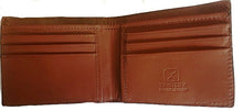 Load image into Gallery viewer, Twisted X Tan Distressed Bi-Fold Wallet with Turquoise Logo