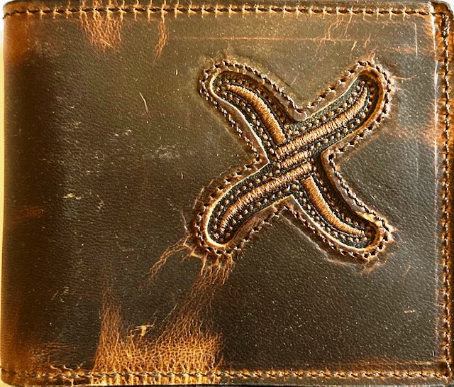 Twisted X Heavy Duty Brown Leather Bi-Fold Wallet