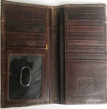 Load image into Gallery viewer, Twisted-X Brown Gator Leather Rodeo Wallet