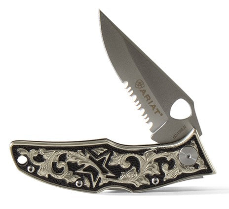 Ariat Folding Knife with Hybrid Blade- 3 Sizes Available