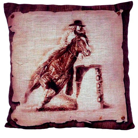 Praying Cowboy Western Accent Pillow