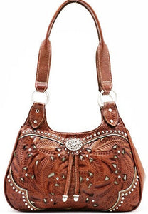 (AWLCBT767) "Lady Lace" Western 3-Compartment Zip-Top Tote