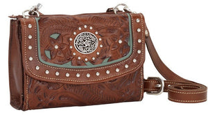 (AWLCBT982) "Lady Lace" Western Crossbody Bag/Wallet