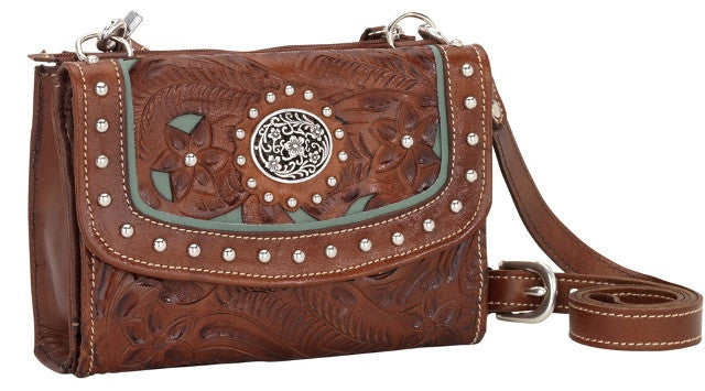 Lady Lace Texas Two-Step Crossbody Bag/Wallet – American West Handbags